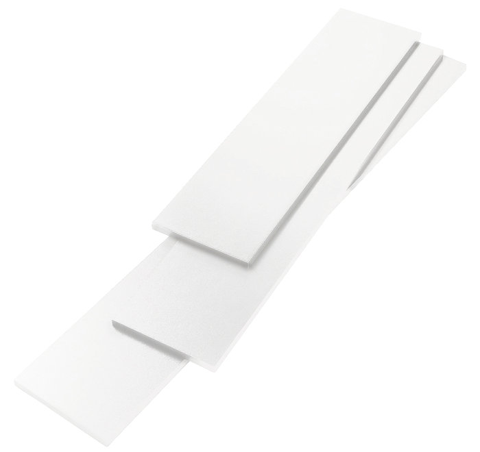 Hylle melamin hvit 16 mm x 20 x 100 cm